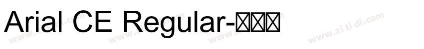 Arial CE Regular字体转换